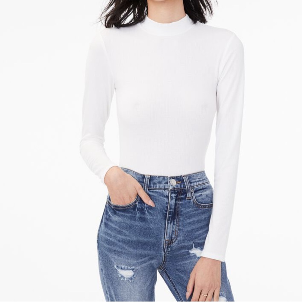 Aeropostale Long Sleeve Seriously Soft Mock-Neck Tee